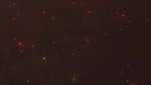 Spectacular Golden Fireworks Finale
