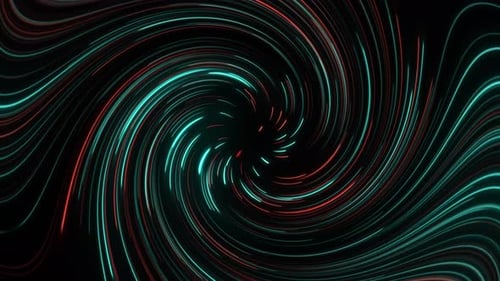 Neon Abstract Swirling Light Lines Background