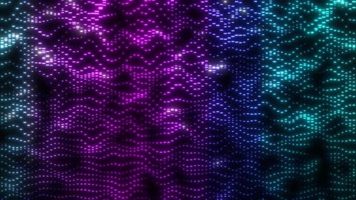 Dynamic Neon Grid Wave Loop