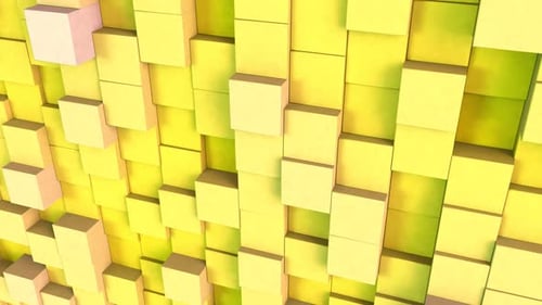 Minimalistischer Würfelmuster-Hintergrund Gelb V2