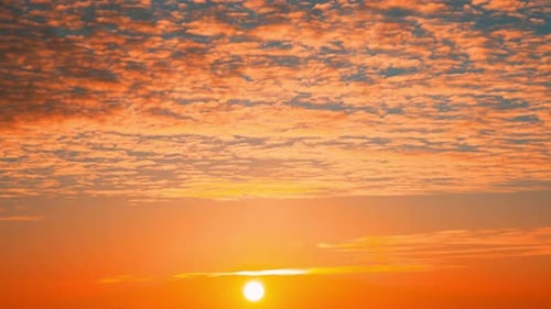 Time Lapse of Clouds at Sunset