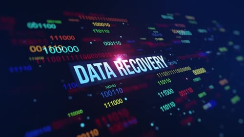 Contexte du code binaire numérique pour la récupération de données