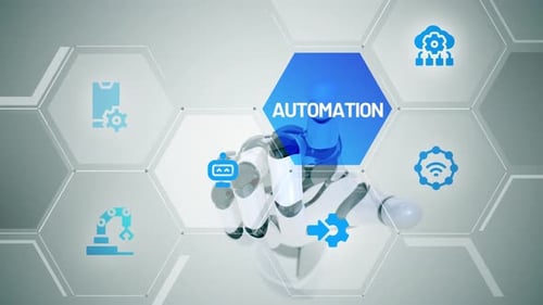 Automation touch screen animation
