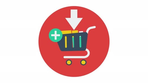 Flat Design Add to Cart Animation