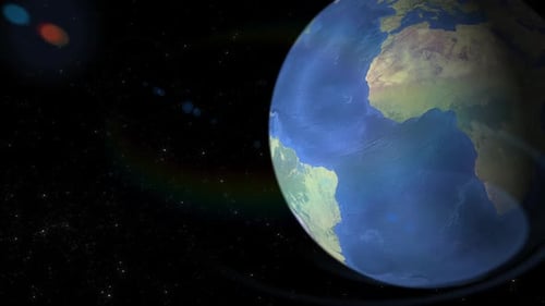 Representación digital de la Tierra desde el espacio