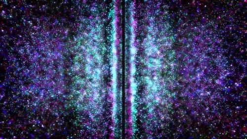 Colorful Vertical Particles Sparkling Space Moving Background