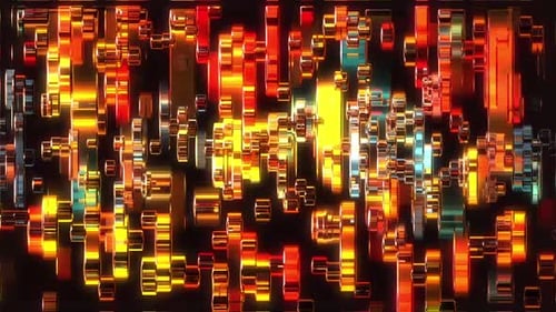 Abstract Glass Geometric Animated Mosaic Bg 3