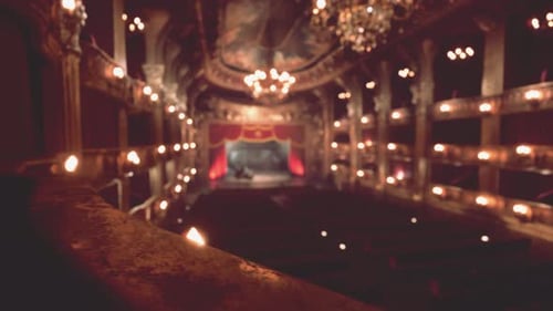 Majestic Opera House Featuring Golden Embellishments