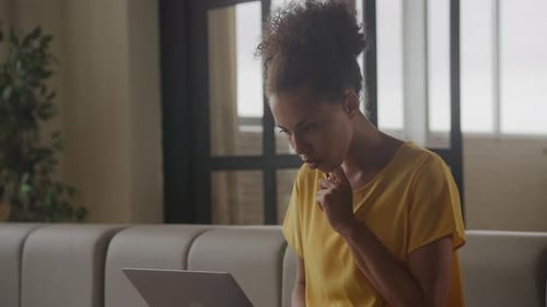 Woman Considering a Decision
