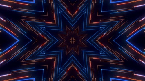 Kaleidoscope Inspired Glow Background