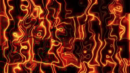 Dynamic Abstract Neon Fiery Lines Animated Background Loop