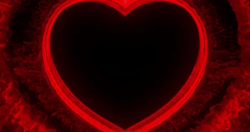 Pulsating Red Heart Loop