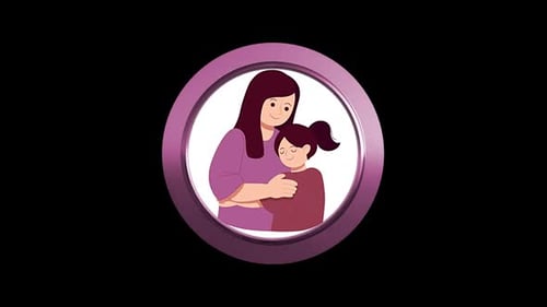 Happy Mother's Day Quote Icon Loop Animation