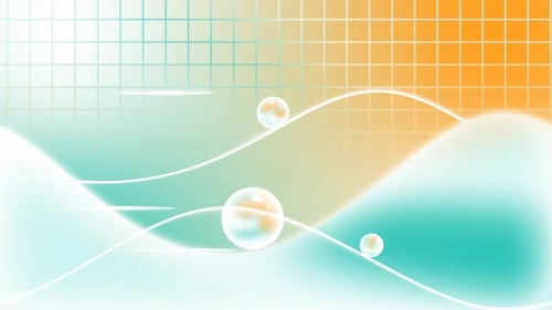 Dazzling Rolling Spheres Background