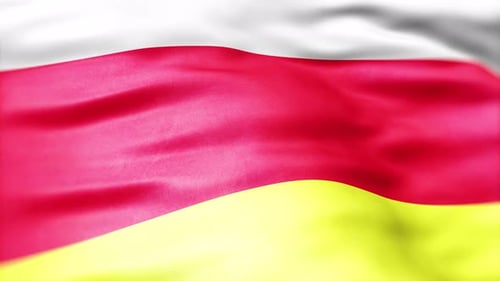 Realistic Fabric Waving Flag Seamless Loop