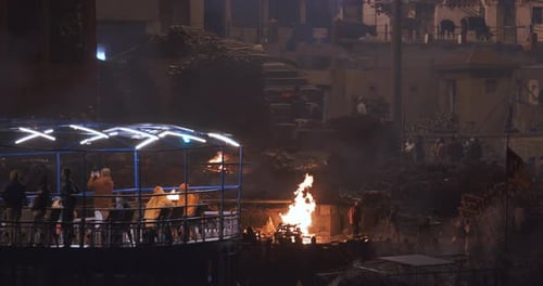 Varanasi Uttar Pradesh India Cremation