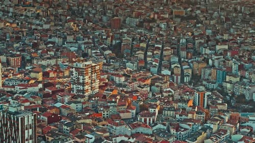 4 K Aerial Views Of Istanbul City, Turkey