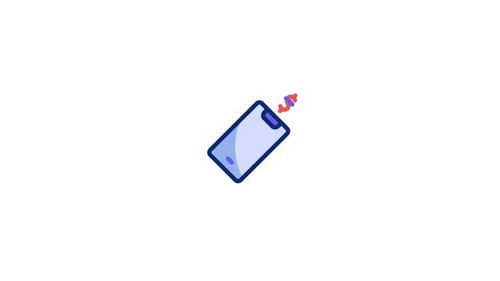 Animiertes Contactlesspay-Symbol