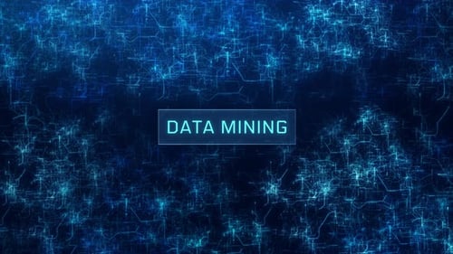 Data Mining Concept over on abstract circuitry background