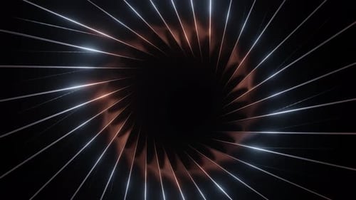 Peach And Light Blue Blades Circulation Background Vj Loop In 4K