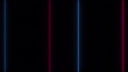Animated Vertical Neon Lines Loop Background
