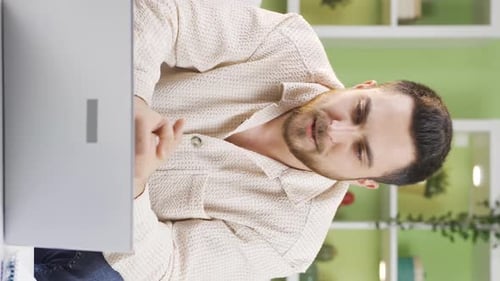 Young Adult Working Remotely, Video Conference