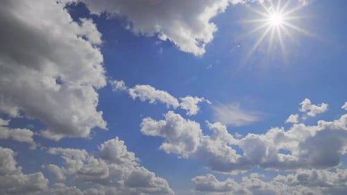 Changement climatique, Timelapse, formation de nuages, paysage nuageux