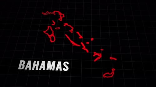 Bahamas-Kartenanimation im Filmmusik 3D-Stil