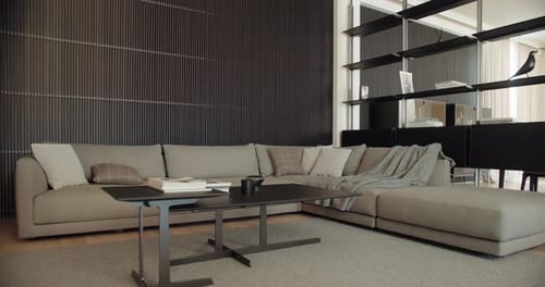 Contemporary Living Room with Modern Design and Decor