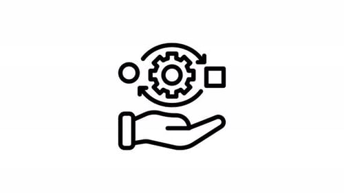 Adaptability – Line Animated Icon – Alpha Channel – 4K