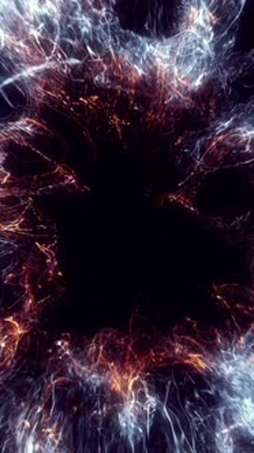 Futuristic Energy Tunnel Reveal with Dynamic Light Particles