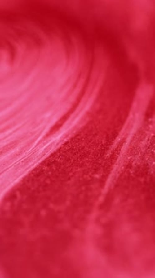 Vertical Sparkling Glitter Shimmering Liquid Red