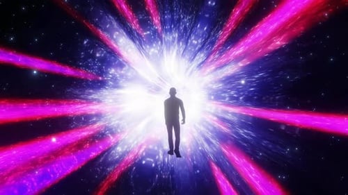 Man Walks Into Space Wormhole