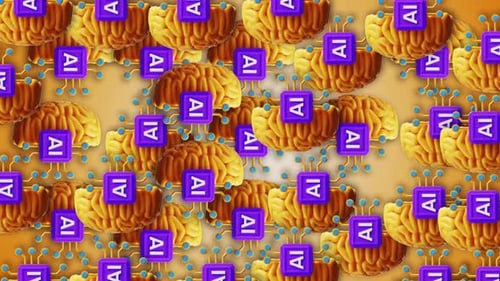 Ai Brain Loop background