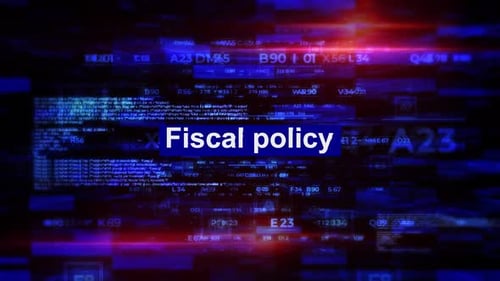 Fiscal Policy Words In Economics Hi Tech Backgrounds