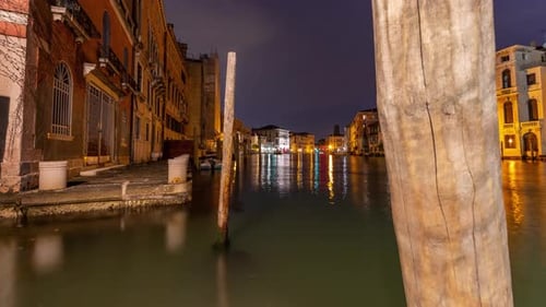 Time Lapse of the Grand Canal in Venice Italy