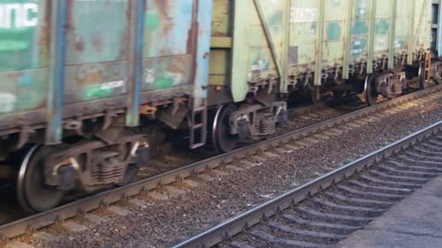 Güterzugreisen auf der Eisenbahn