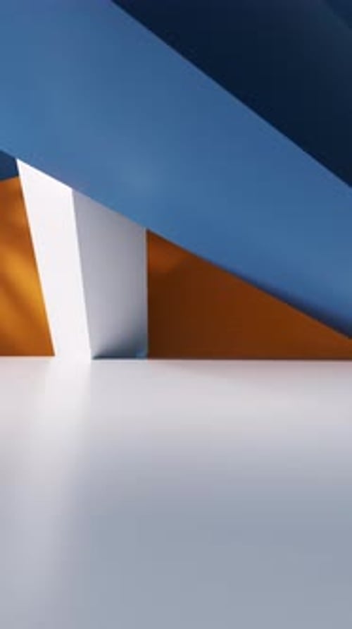 Modern Abstract Geometric Shapes Background Animation