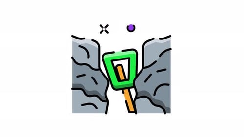 Modern Animated Rock Climbing Gear Icon