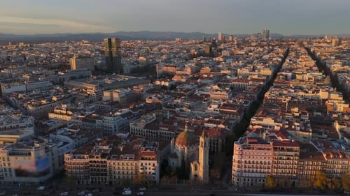 Experience the Stunning and Breathtaking Aerial Views of Madrid at Sunset a True Marvel
