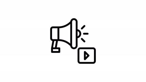 video line icon animation