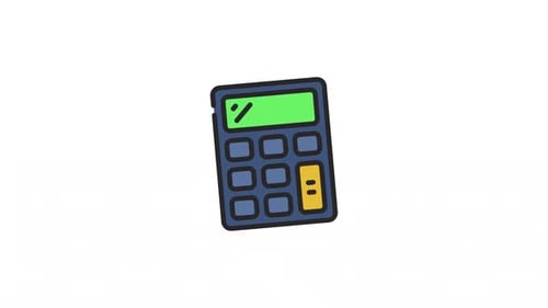 Animated Calculator icon Alpha Channel