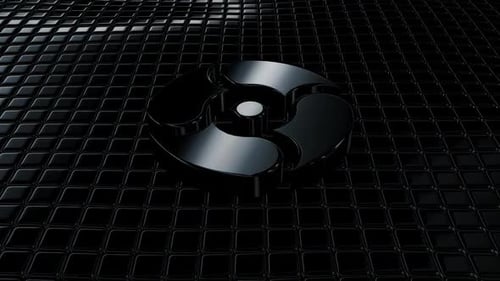 Sleek Dark Metallic 3D Abstract Logo Reveal Animation