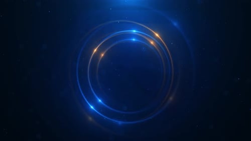 Technologischer Hintergrund. Big-Data-Konzept. Binäre Computercode-Animation des futuristischen HUD-Benutzers inter