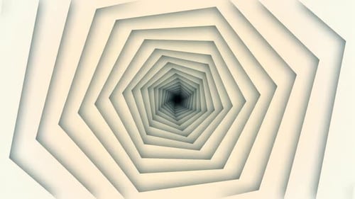 Geometric Hexagon Tunnel Loop Background Animation