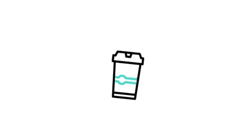 Animiertes Kaffee-Symbol