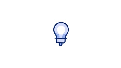 Animated Sketchy Lightbulb Idea Reveal Icon