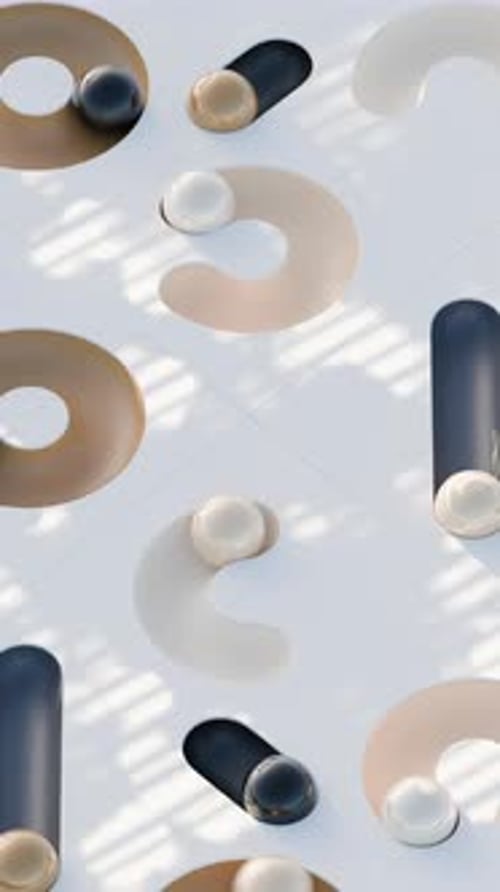 Geometric Path Colorful Balls 3d Loop