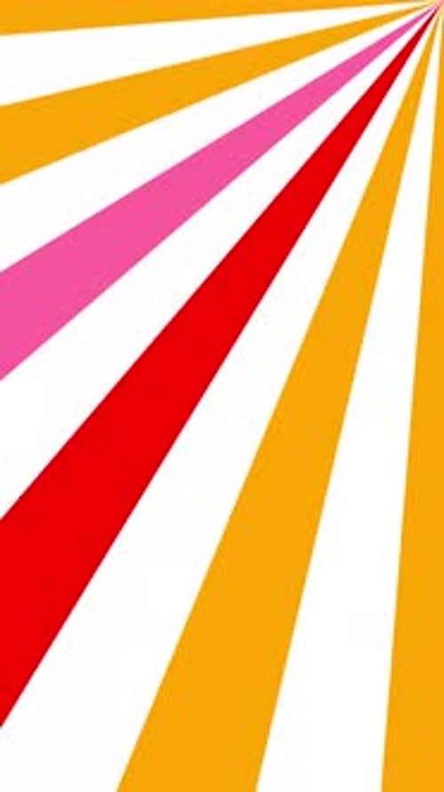 Orange Green Red Minimal Radial Sunburst Background Potrait