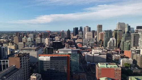 Aerial View Of Montreal At Sunrise